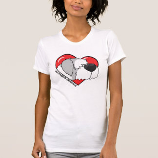 J'aime mon vieux T-shirt anglais de chien de