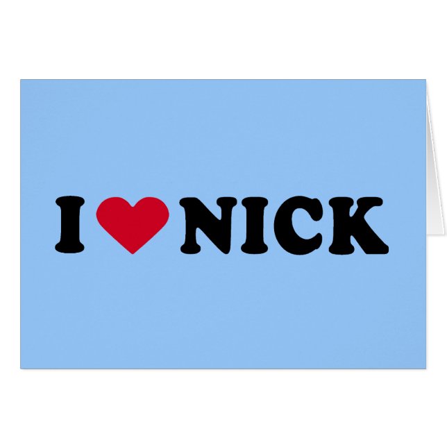 J'AIME NICK (Devant horizontal)