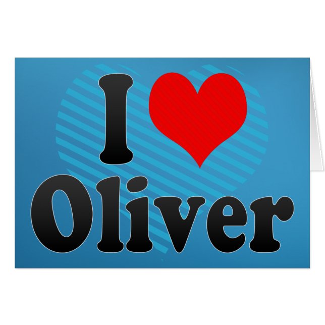 J'aime Oliver (Devant horizontal)