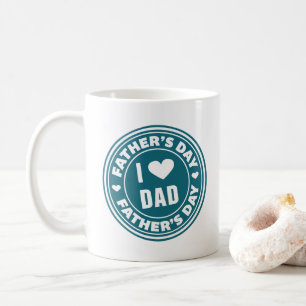 J'aime papa Bonne Fête des pères Café Mug