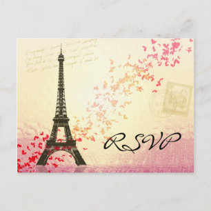 J'aime Paris au printemps - Carte RSVP