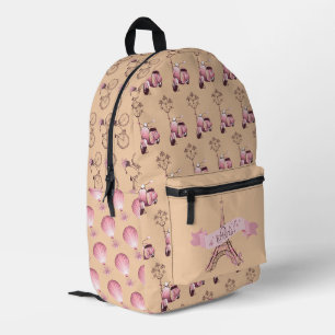 J'aime Paris Imprimé Coupe Couture Sac à Dos