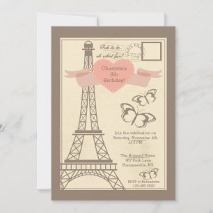 J'aime Paris Invitation