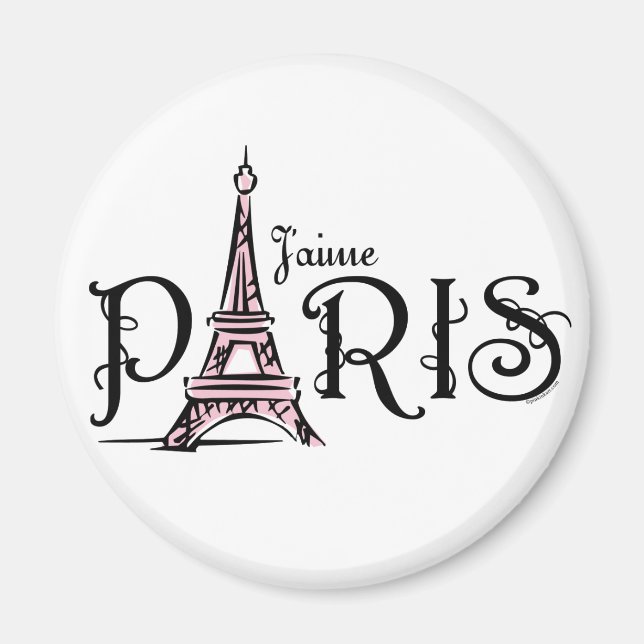 J'aime Paris Magnet (Devant)