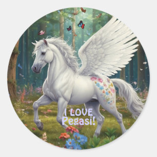 J'AIME PEGASI Beaux Stickers Pegasus