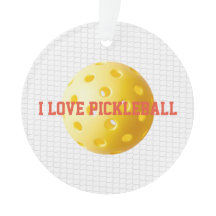 J'AIME PICKLEBALL Sports amusant Yellow Ball Net T