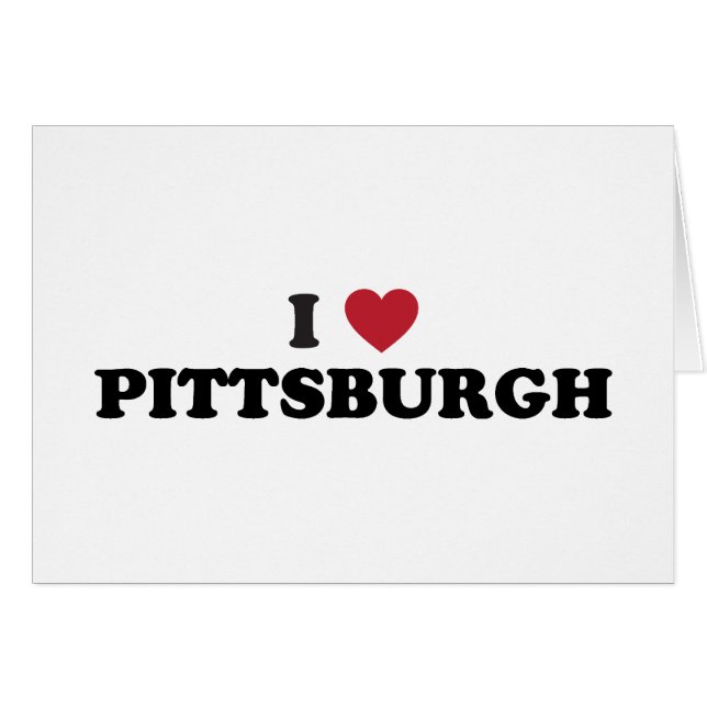 J'aime Pittsburgh Pennsylvanie (Devant horizontal)