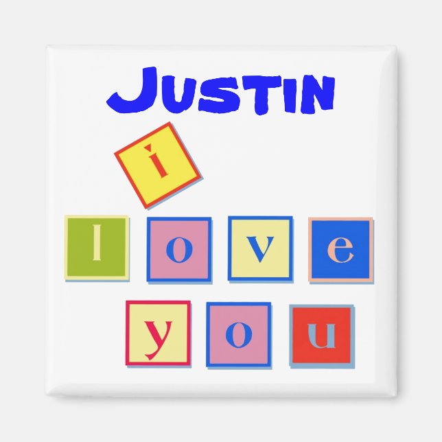 J'Aime Que Vous Bloquez Les Lettres Magnet (Devant)