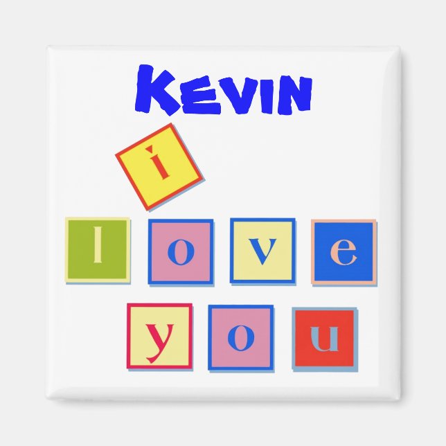 J'Aime Que Vous Bloquez Les Lettres Magnet (Devant)