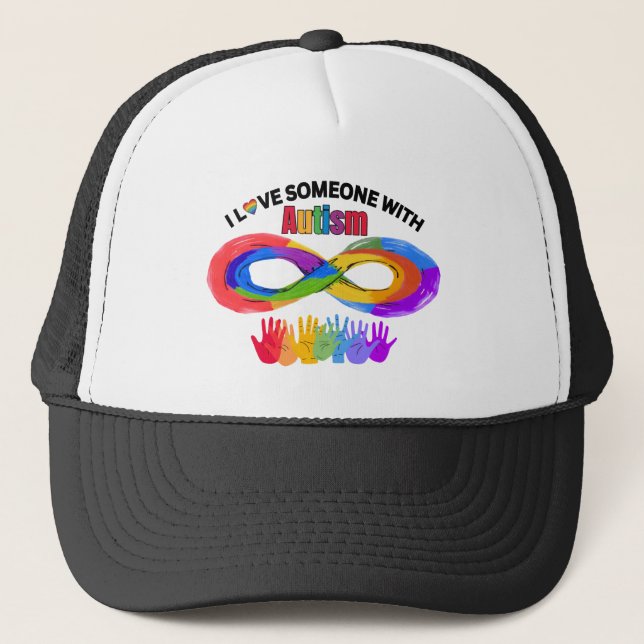 J'AIME QUELQU'UN AVEC CASQUETTE AUTISME (Devant)