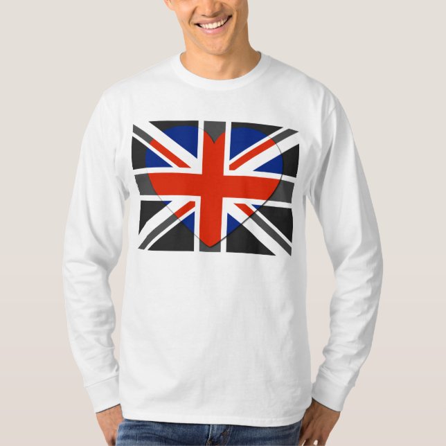 J'aime Royaume-Uni - T-shirts Vintages (Devant)