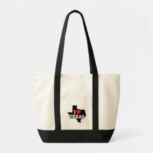 "J'aime sac fourre - tout rouge/blanc au Texas" à