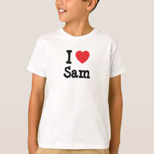 J'aime Sam coeur T-shirt