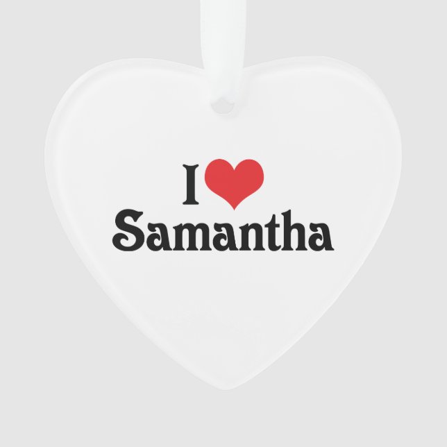 J'aime Samantha (devant)
