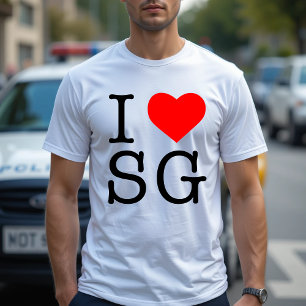 J'AIME SG I COEUR SG SINGAPOUR T-SHIRT