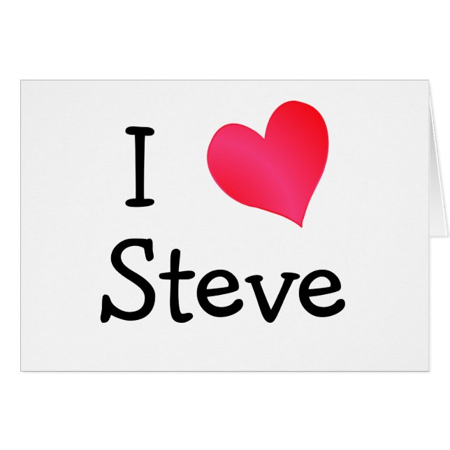 J'aime Steve (Devant horizontal)