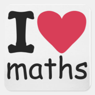 J'aime Sticker en maths