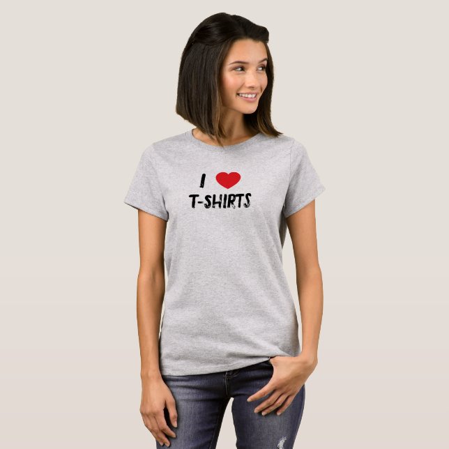 J'aime T-shirt T-shirt (Devant entier)