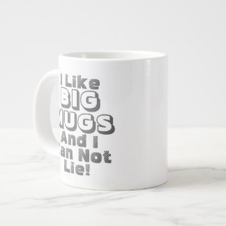 J'aime tasse géante enorme de grand café drôle de