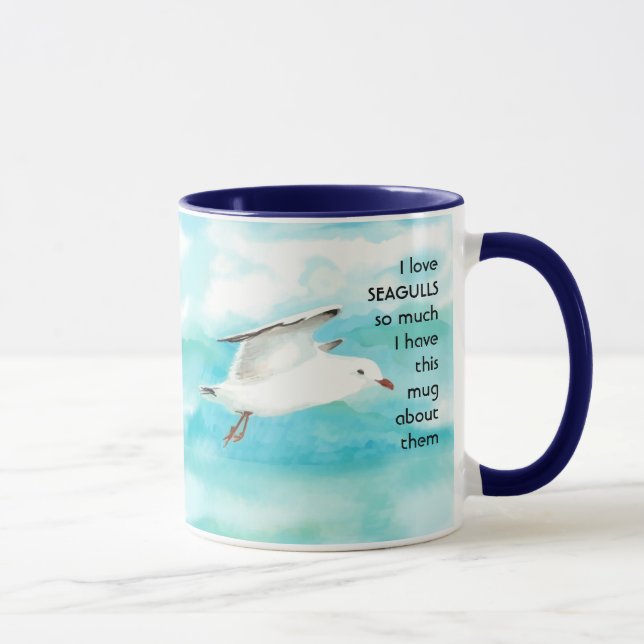 J'aime tellement SEAGULL que je me plais Citer Mug (Droite)