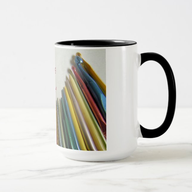 J'aime tricoter et fais du crochet la tasse (Droite)