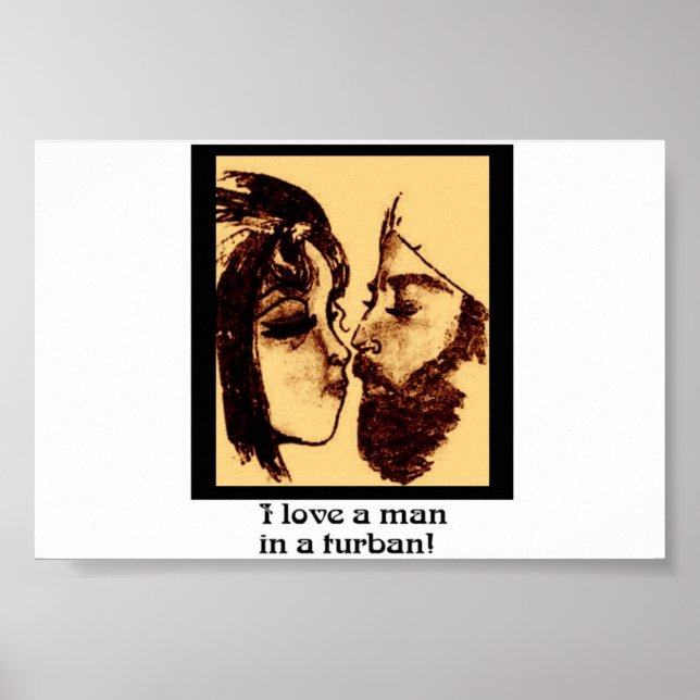 J'aime un homme dans un POSTER turban ! ! (Devant)