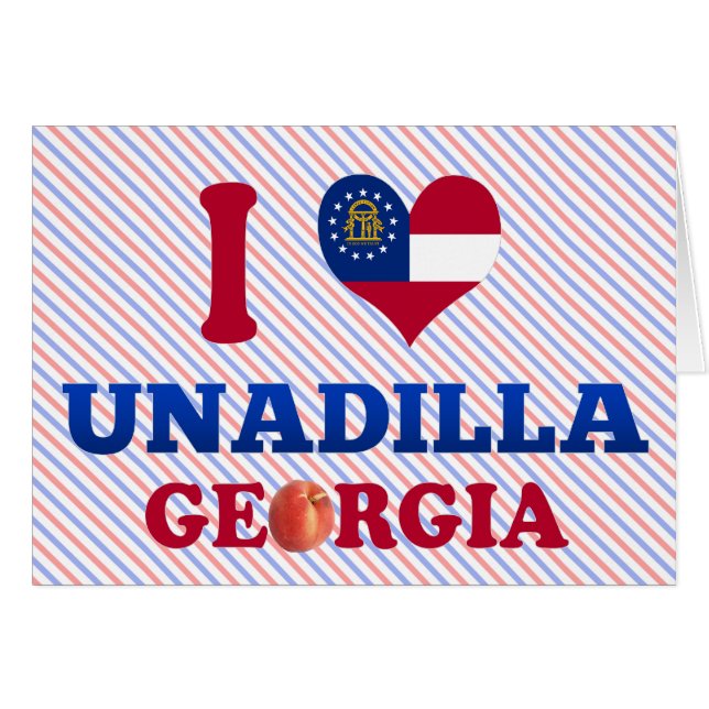 J'aime Unadilla, la Géorgie (Devant horizontal)