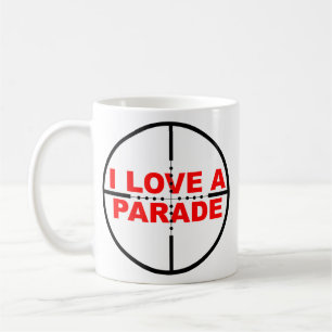 J'aime une tasse drôle de défilé humour sniper