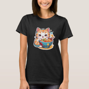 J'Aime Vraiment Ramen Kitten Tshirt