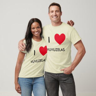 J'aime VUVUZELAS ! I T-shirts du coeur VUVUZELAS