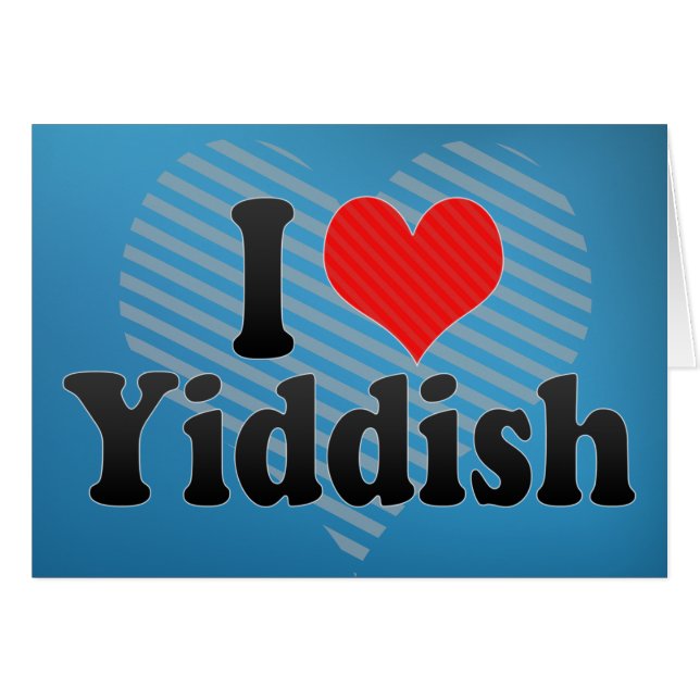 J'aime Yiddish (Devant horizontal)