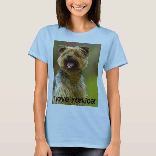 J'aime Yorkies ! T-shirt (Devant)