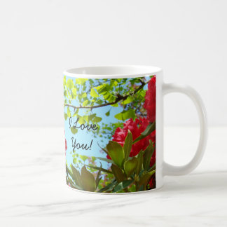 J'aime You! Tasse à café Fleurs de Rhododendron Ro