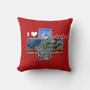 J'aime Zermatt, Suisse - Coussin