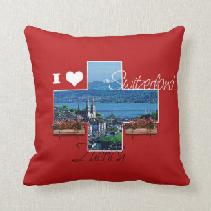 J'aime Zurich, Suisse - coussin