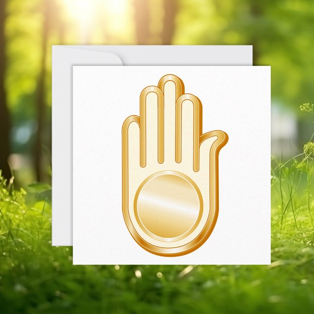 Jain Symbole Invitation/Faire-part Carte Plat (Jain Symbol Invitation/Announcement Flat Card.
Customize with your text. )