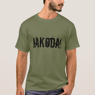 JAKODA ! T-shirt de commando de grève de brun de