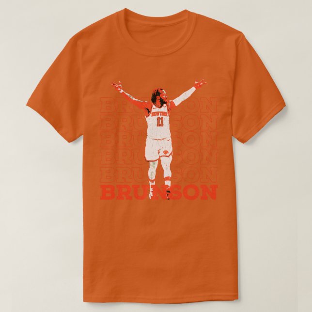 jalen brunson grunge vintage TShirt (Design devant)