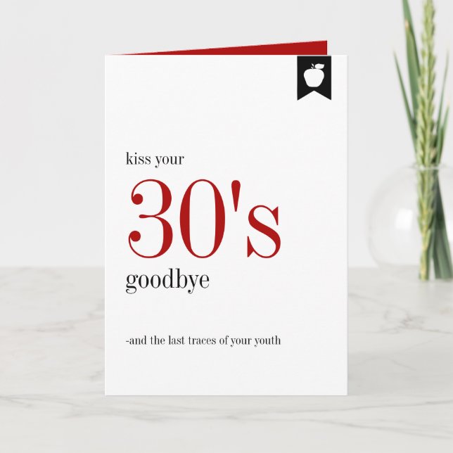 Jalon Anniversaire 30e Carte Anniversaire (Devant)
