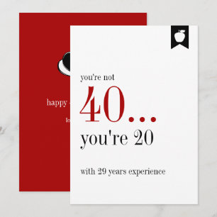 Jalon Anniversaire de l'expérience Carte d'anniver