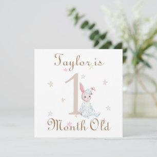 Jalons Bébés mignons Marqueurs 1 et 2 mois