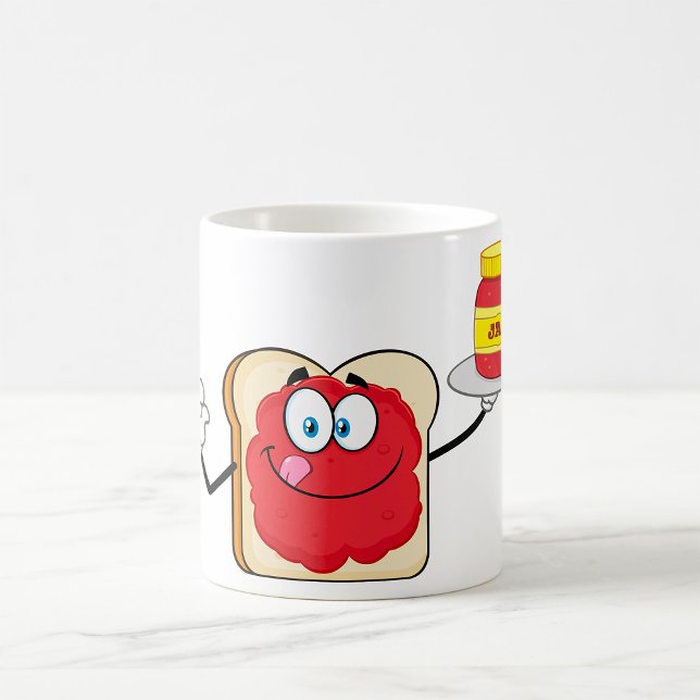 Jam Sur Toast Happy Face Café Mug (Créateur téléchargé)