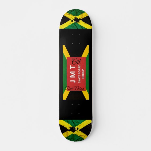 JAMAICA  OIL RICH NATION 7 3/4" Skateboard Deck (Devant)