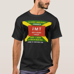 JAMAÏQUE 1 AOÛT 1834. T-shirt noir de base GRATUIT