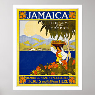 Jamaïque - Affiches Vintage voyage