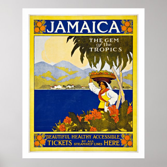 Jamaïque - Affiches Vintage voyage (Devant)