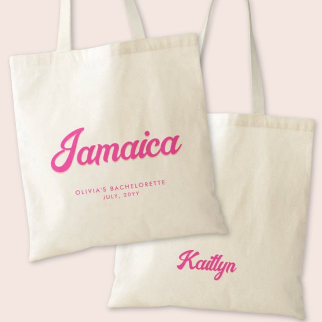 Jamaïque Bachelorette Party Sac fourre-tout person (Jamaica Bachelorette Party Tote Bag)