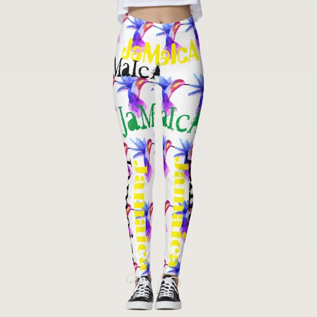 JAMAÏQUE HUMMINGBIRD DRAPEAUX LEGGINGS HAVIC AC (Devant)