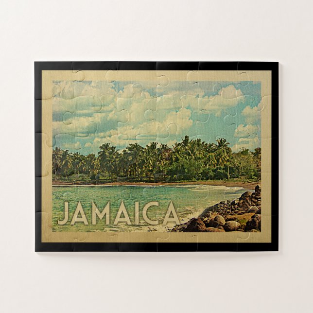 Jamaïque Jigsaw Puzzle Vintage voyage (Horizontal)
