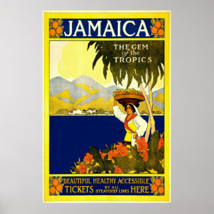 Jamaïque La Gemme De La Poster Tropique